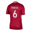 Maglia ufficiale Liverpool Thiago 6 Casa 2024-25 per Uomo